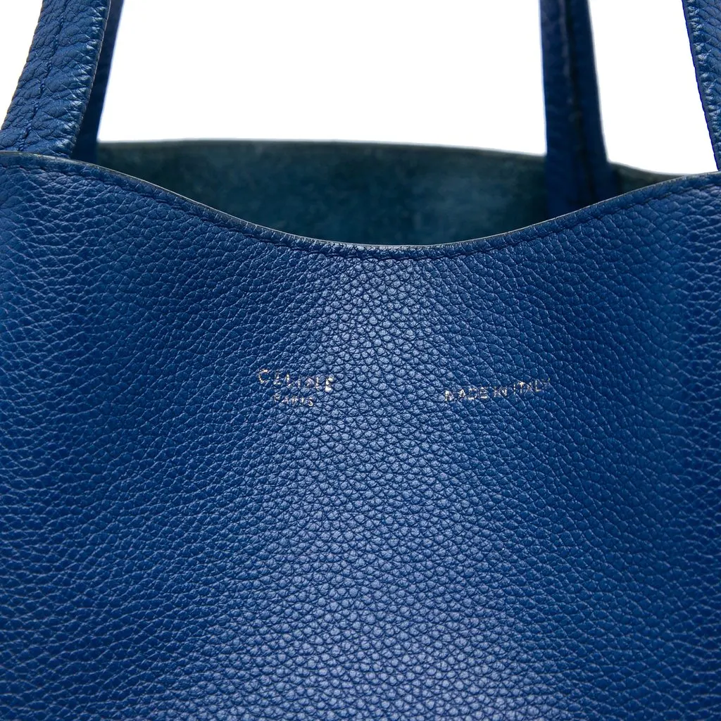 Celine Small Leather Phantom Cabas Tote Blue Leather Very good - Box View