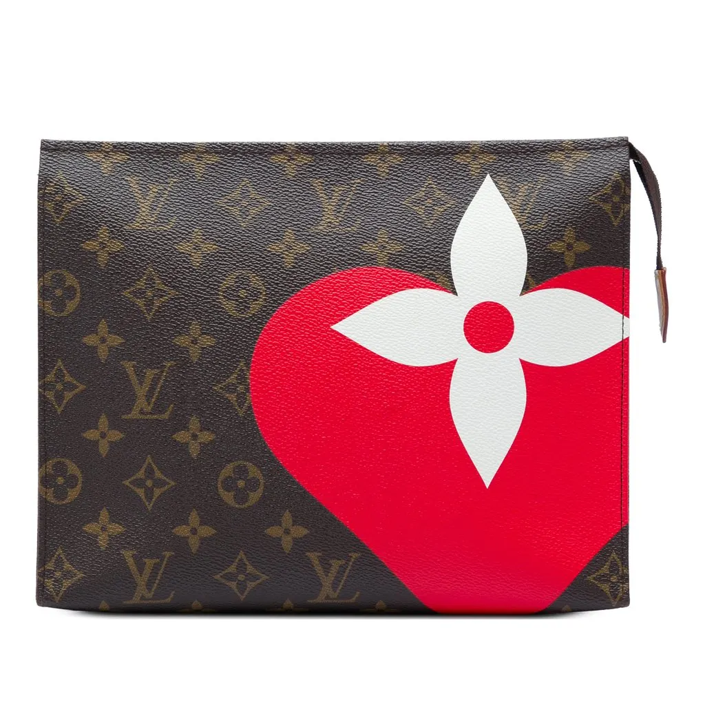 Louis Vuitton Monogram Game On Toiletry Pouch 26 Brown Very good - Front View
