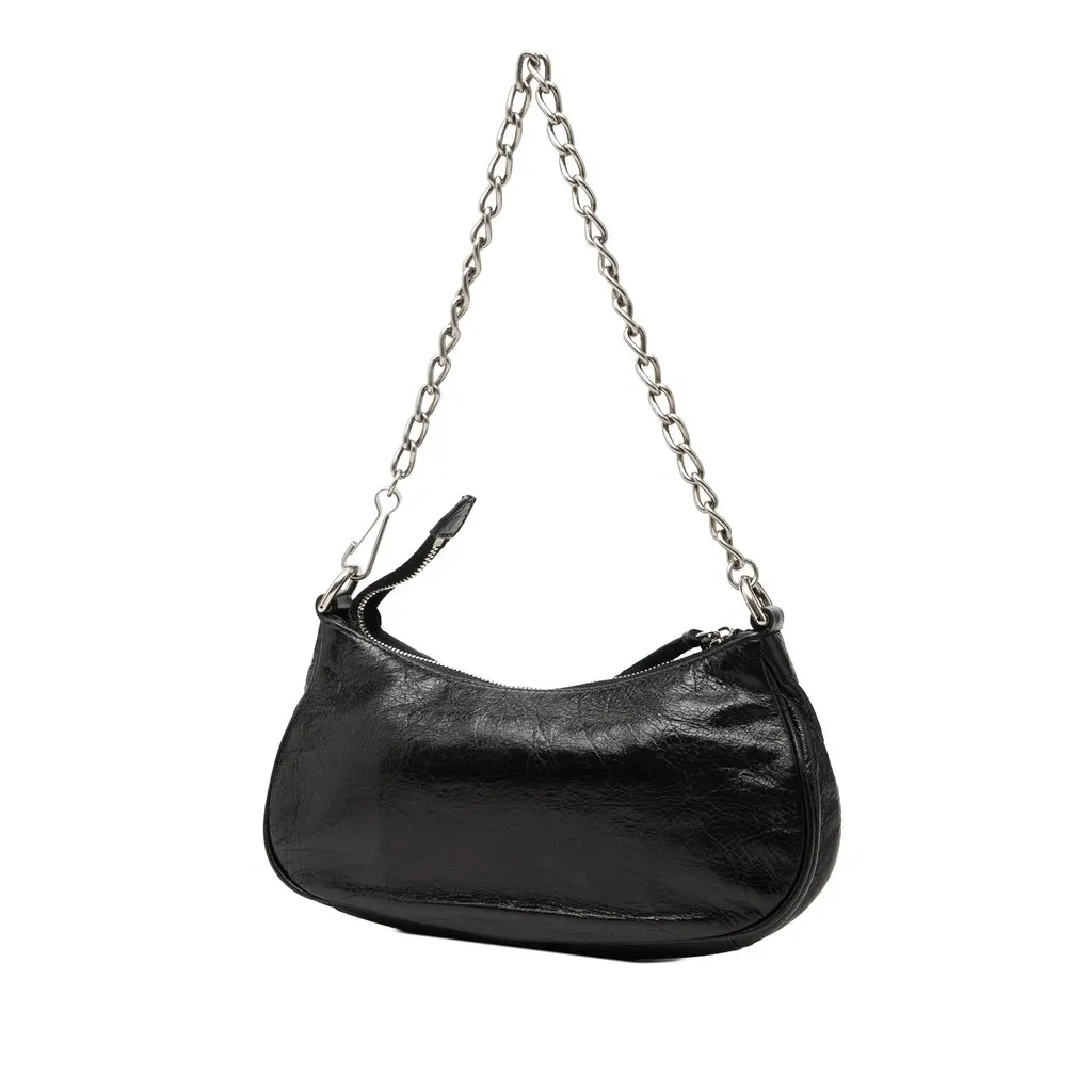 Balenciaga Mini Lambskin Motocross Le Cagole Black Leather Very good - Back View