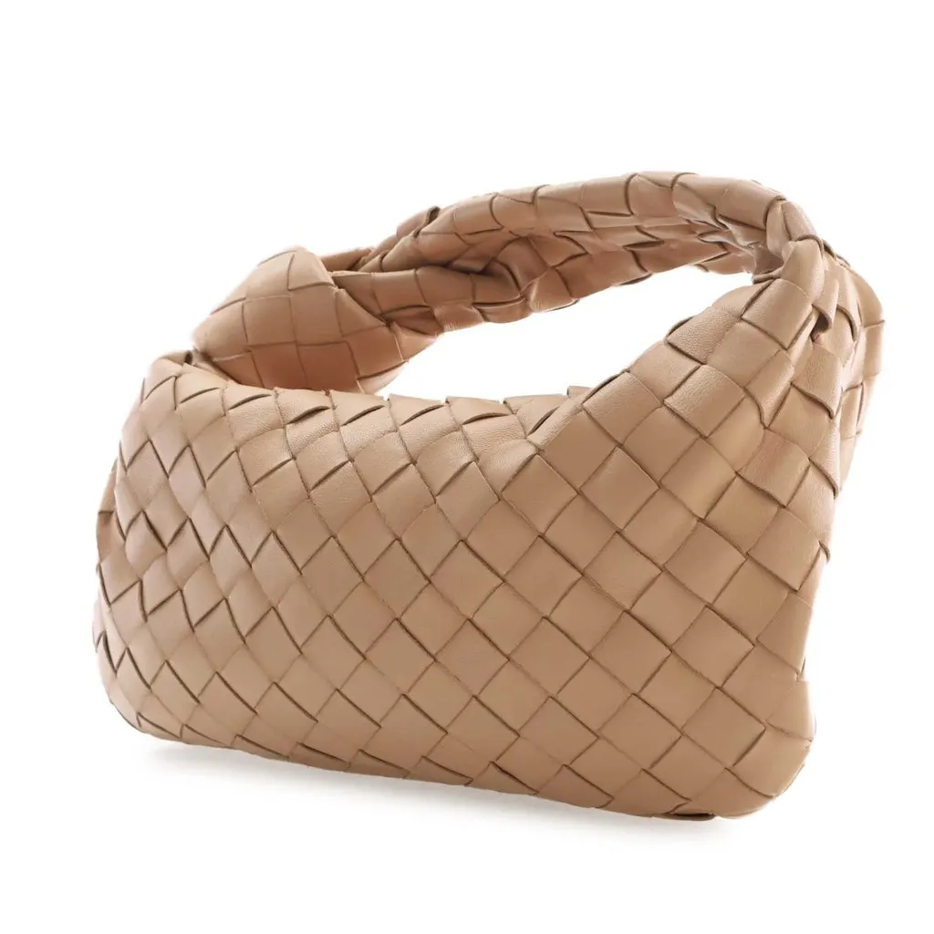 Bottega Veneta Mini Nappa Intrecciato Jodie Beige Leather Very good - Inside View