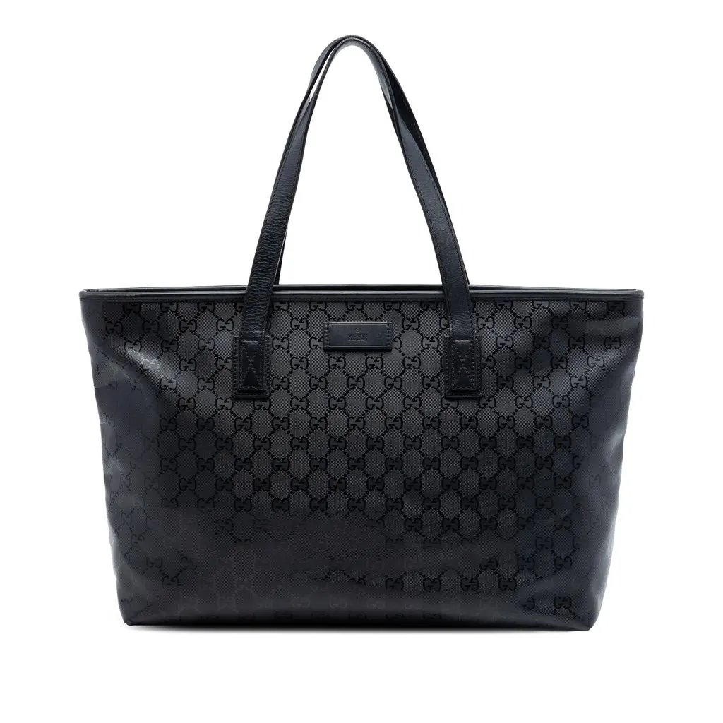 Gucci Medium GG Imprime Tote Black Very good - Front View