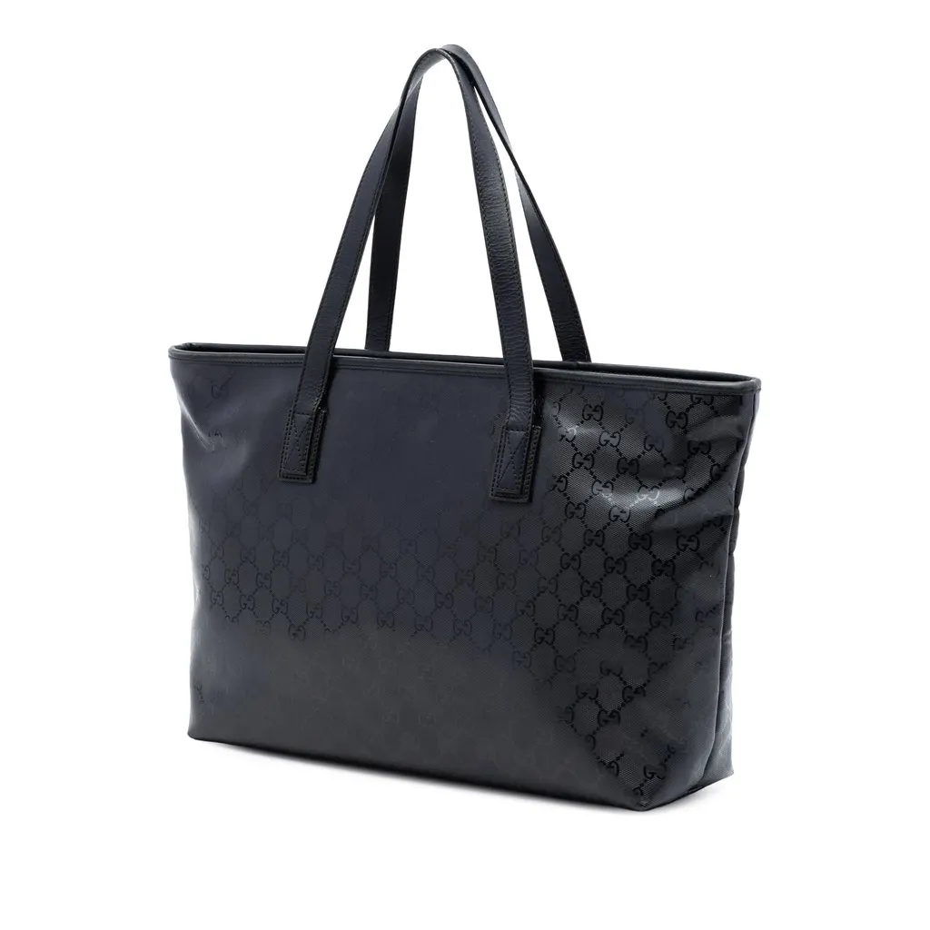 Gucci Medium GG Imprime Tote Black Very good - Back View