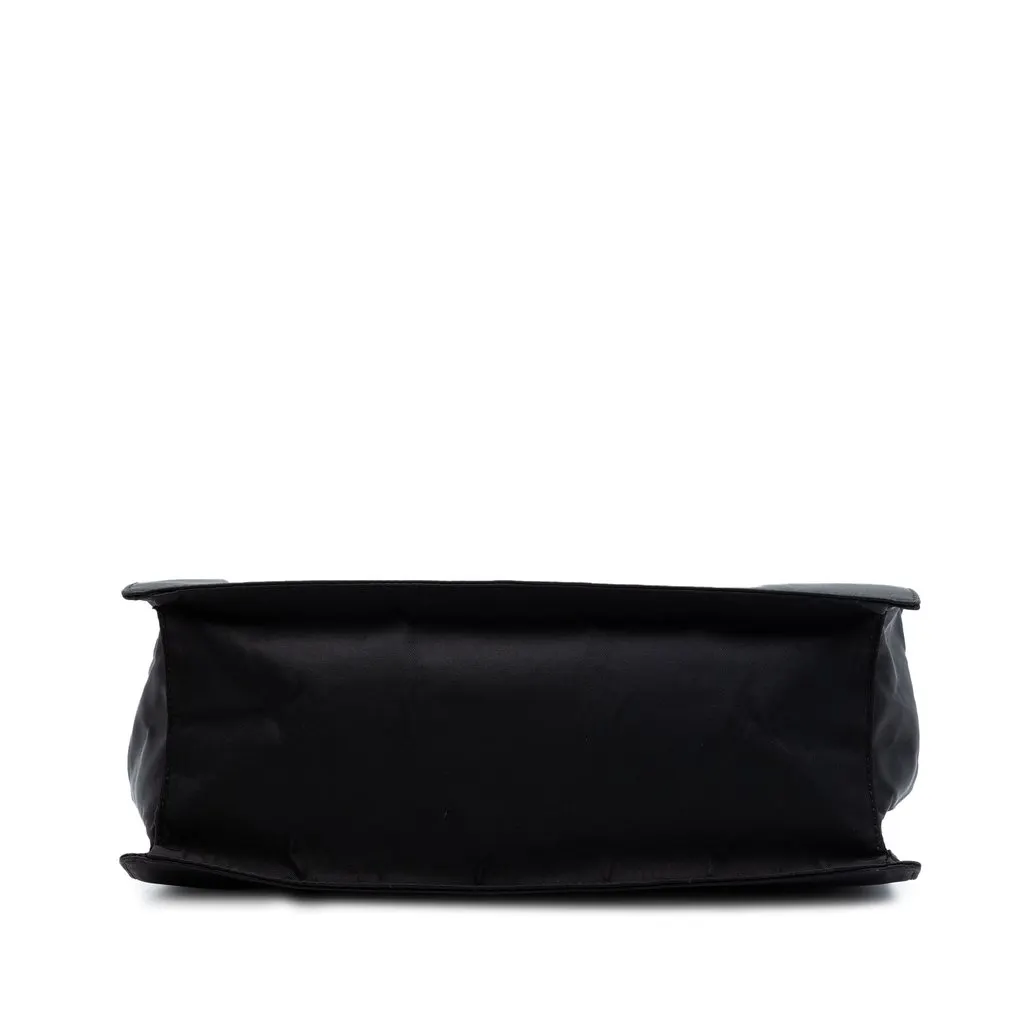 Prada Tessuto Metal Handle Bag Black Very good - Inside View