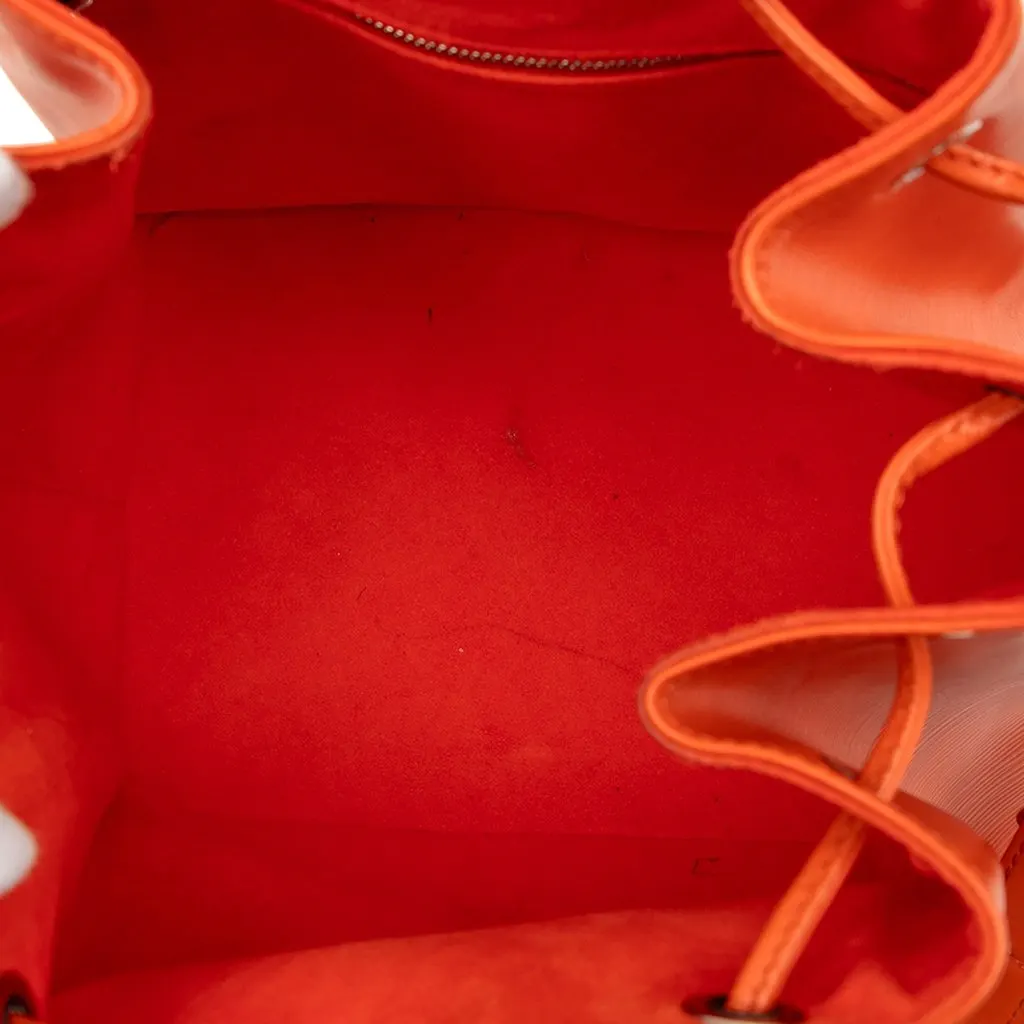 Louis Vuitton Epi Petit Noe Orange Leather Very good - Model View