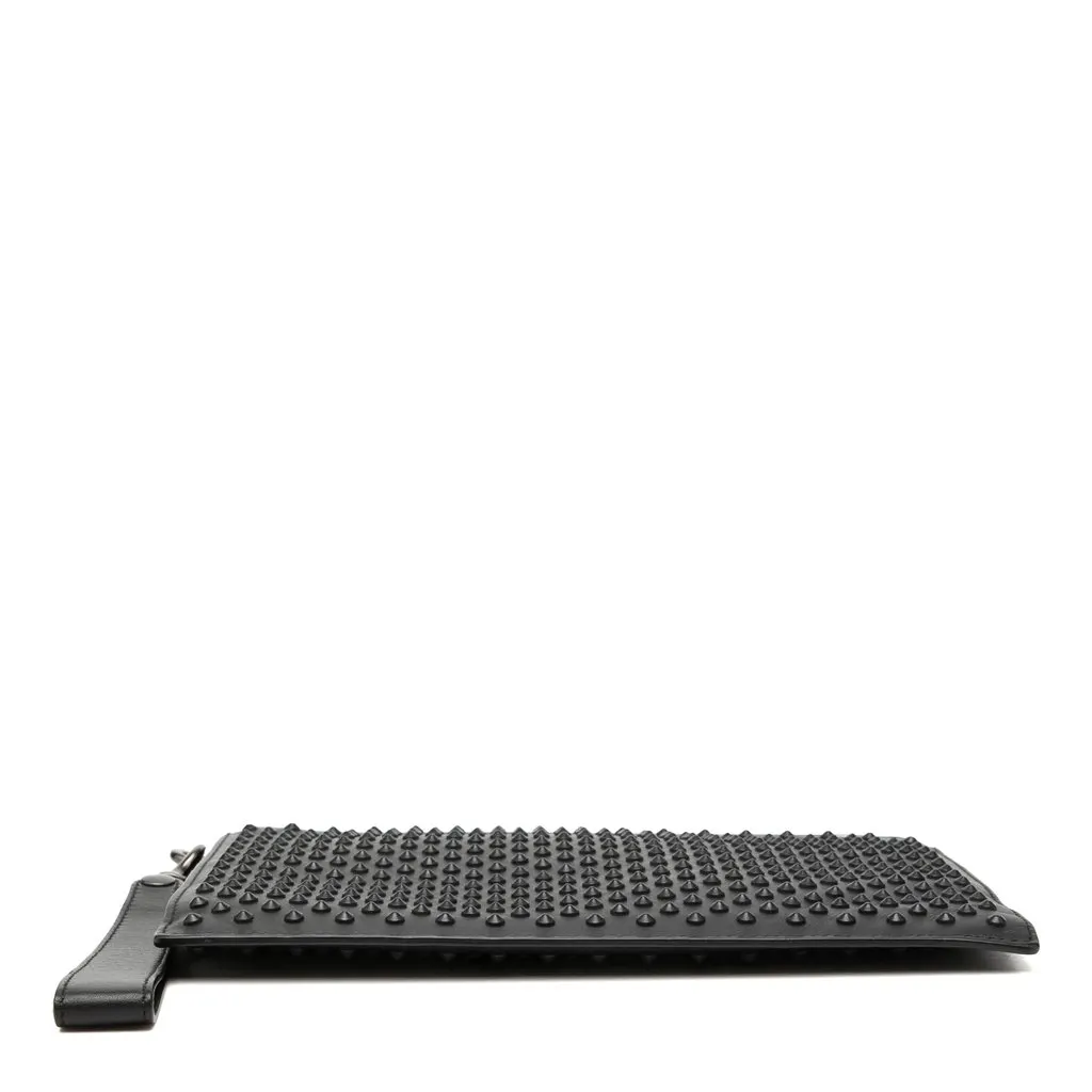 Gucci Studded Calfskin Clutch Black Leather Very good - Inside View