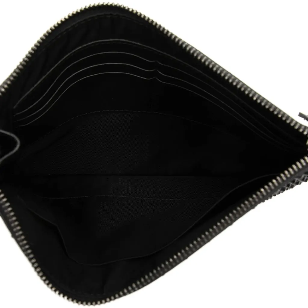 Gucci Studded Calfskin Clutch Black Leather Very good - Model View