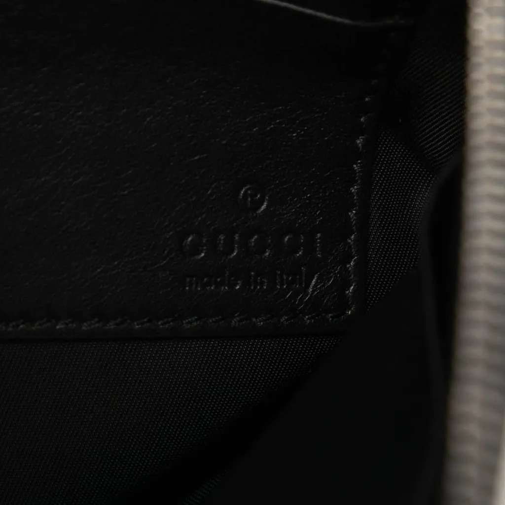 Gucci Studded Calfskin Clutch Black Leather Very good - Box View