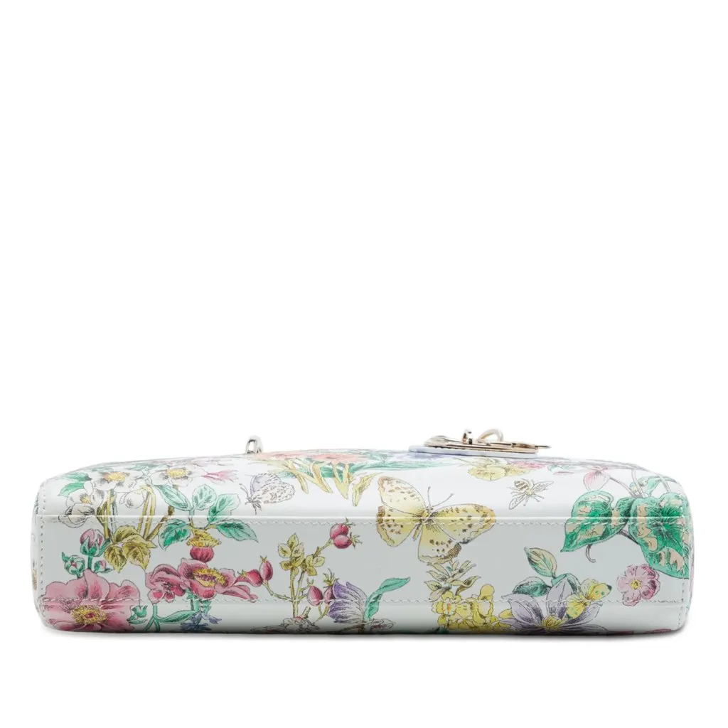 Dior Medium Calfskin Astral Flowers Lady D Joy White Leather Very good - Inside View