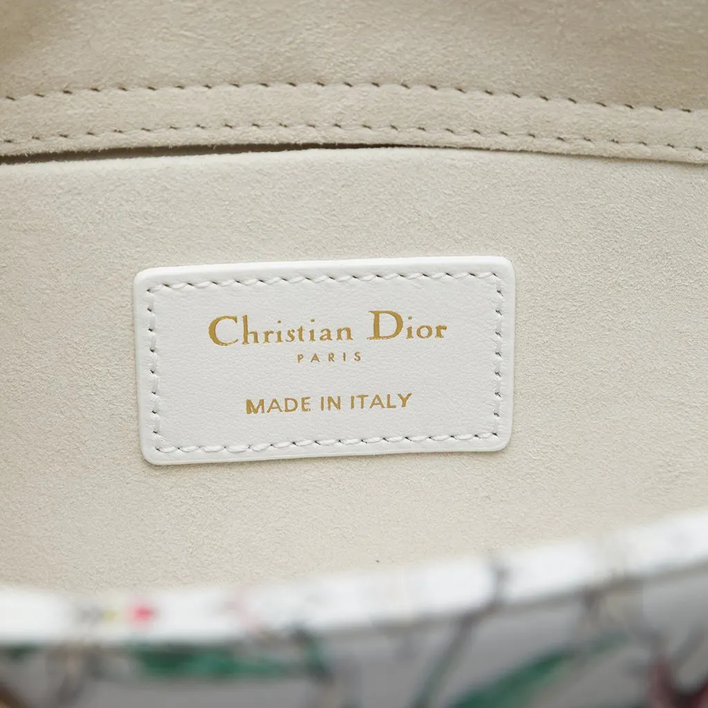 Dior Medium Calfskin Astral Flowers Lady D Joy White Leather Very good - Box View