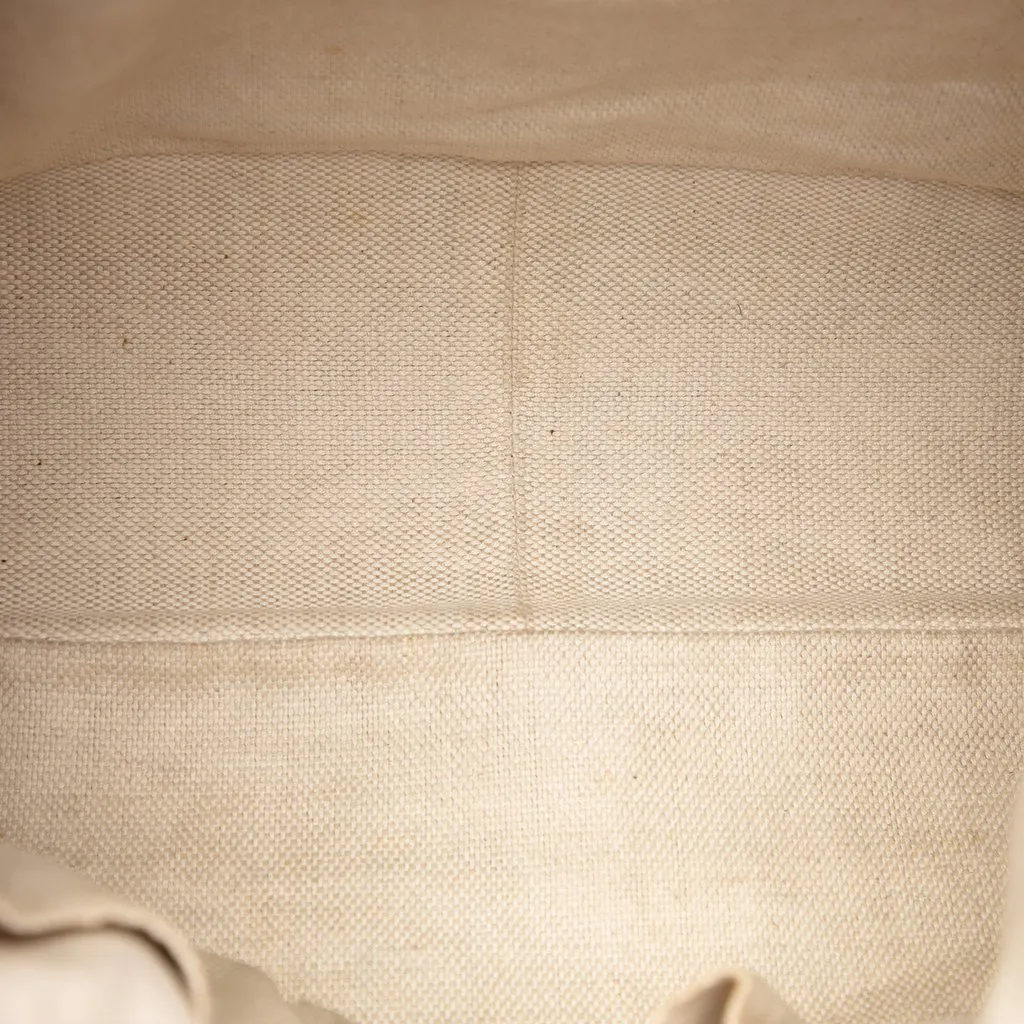 Gucci GG Canvas Bamboo Diana Satchel Beige Canvas Good - Model View