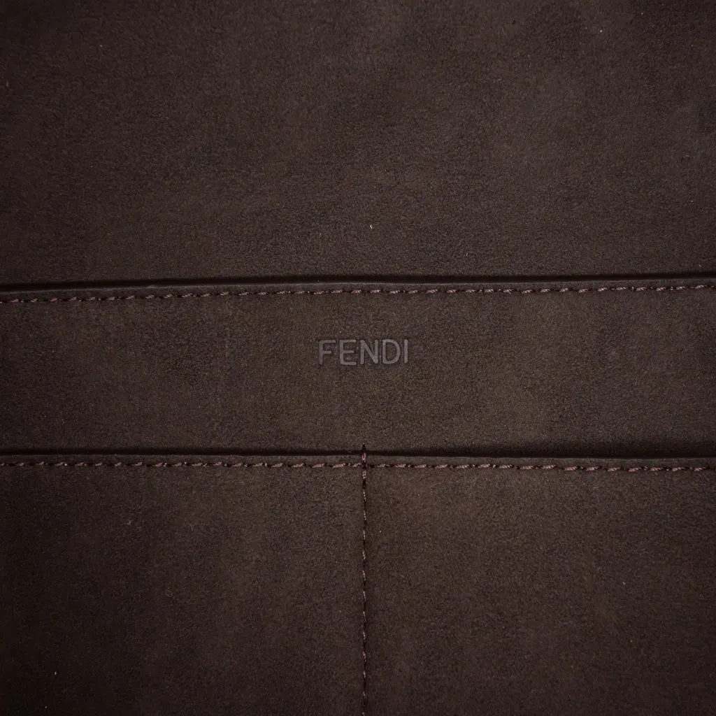 Fendi Large Zucca Canvas Origami Tote Brown Very good - Box View