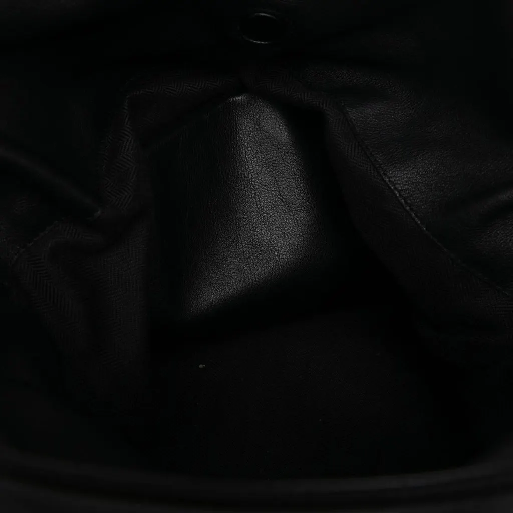 Loewe Large Calfskin Flamenco Knot Clutch Black Leather Very good - Model View