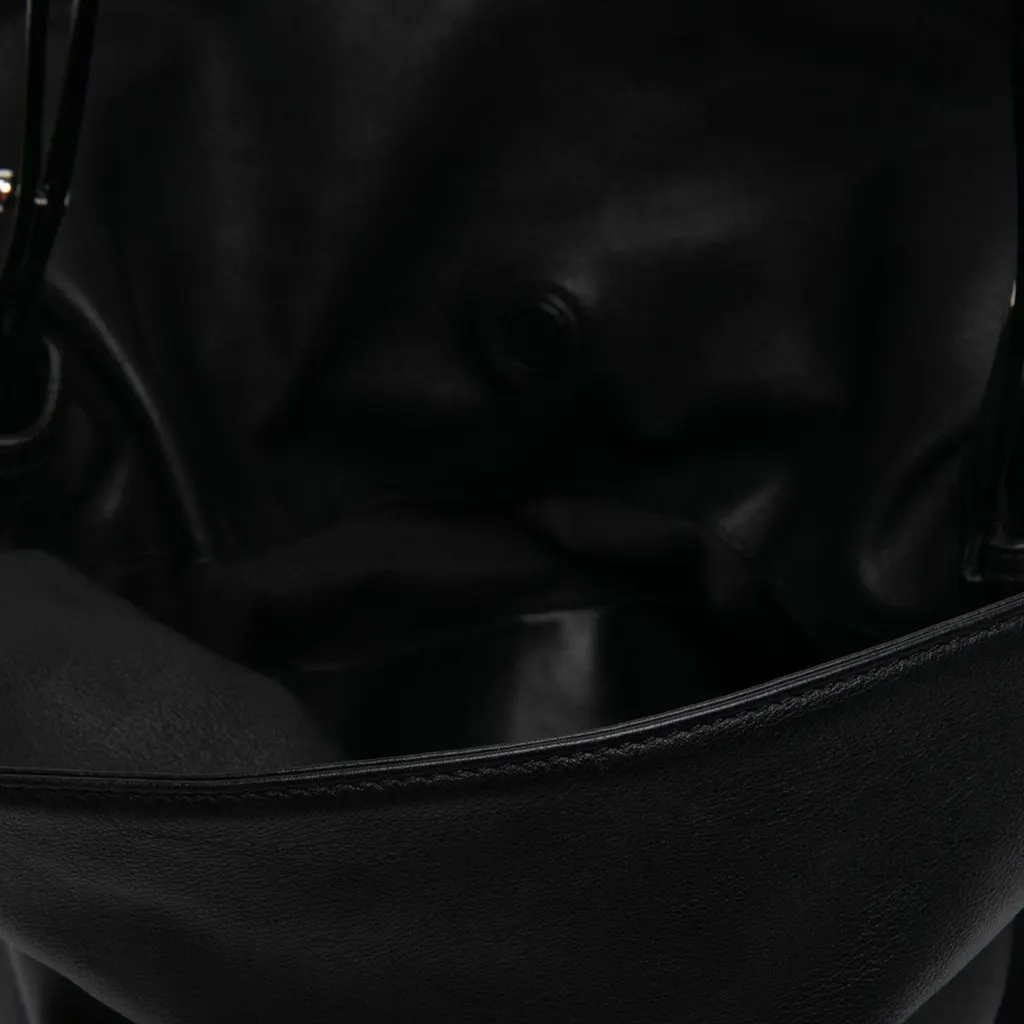 Loewe Large Calfskin Flamenco Knot Clutch Black Leather Very good - Box View