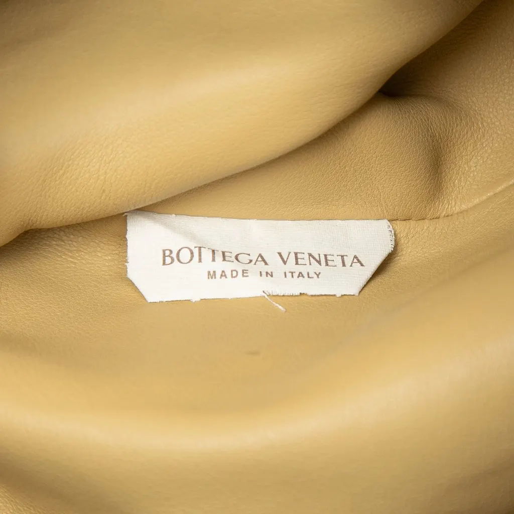 Bottega Veneta Lambskin The Mini Pouch Crossbody Yellow Leather Very good - Box View