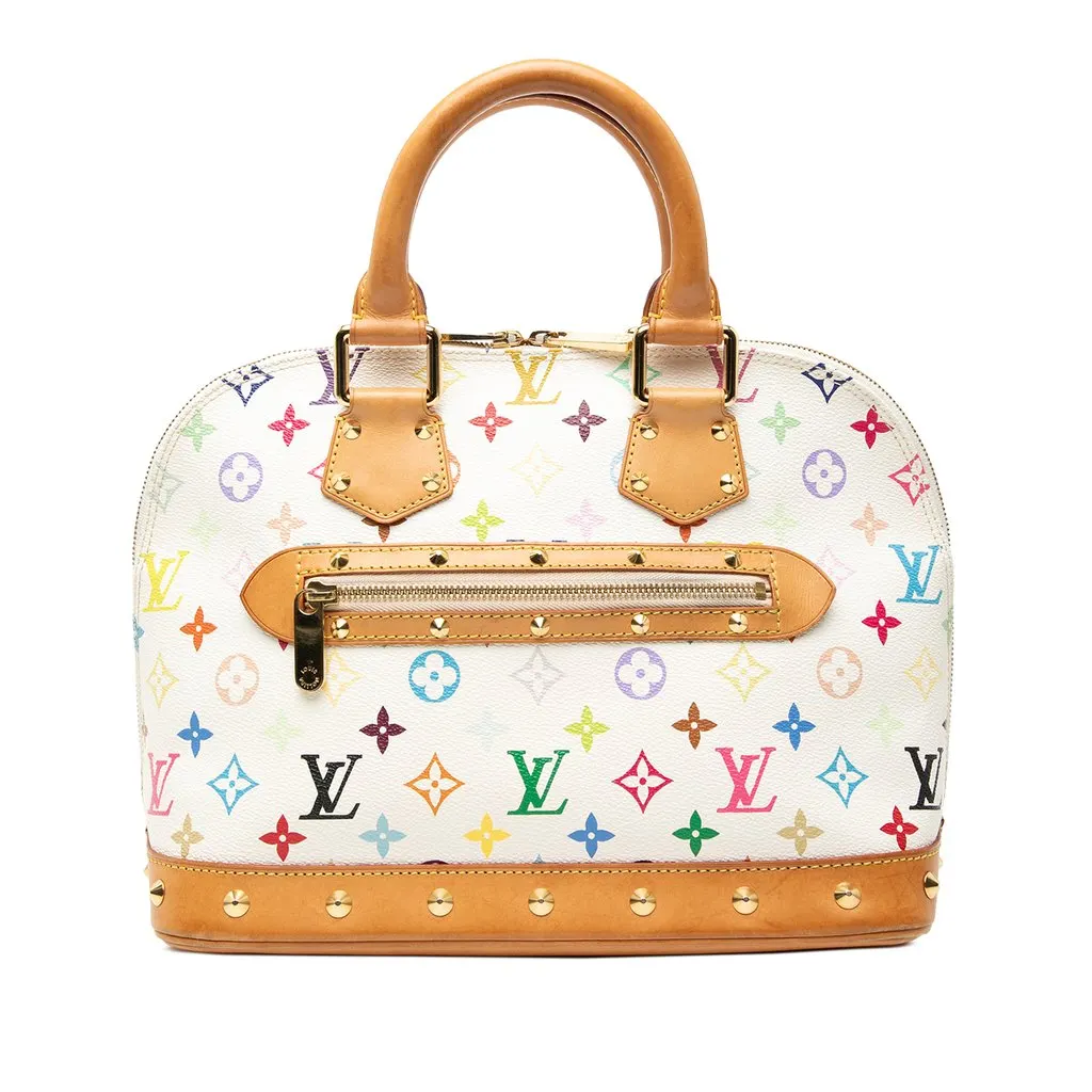 Louis Vuitton Monogram Multicolore Alma PM White Very good - Front View