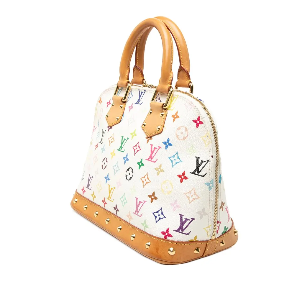 Louis Vuitton Monogram Multicolore Alma PM White Very good - Back View