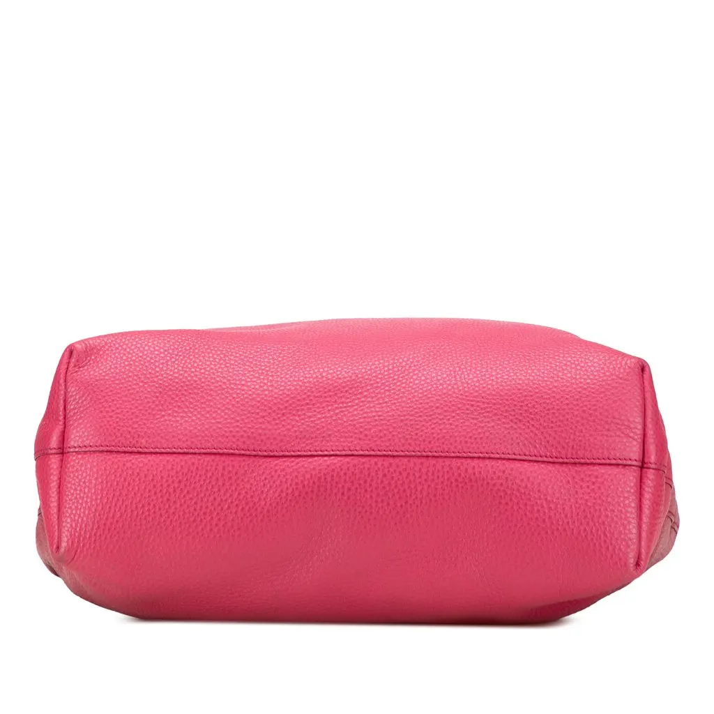 Prada Vitello Daino Open Convertible Tote Pink Leather Very good - Inside View