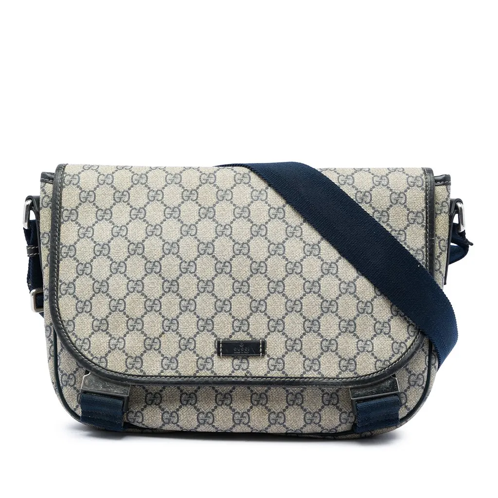 Gucci GG Supreme Crossbody Beige Very good - Front View