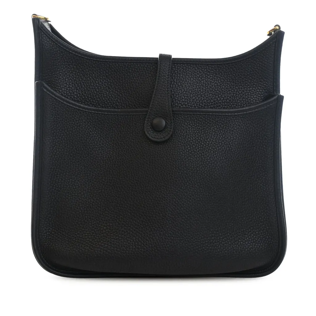 Hermès Clemence Evelyne III 29 Black Leather Very good - Back View