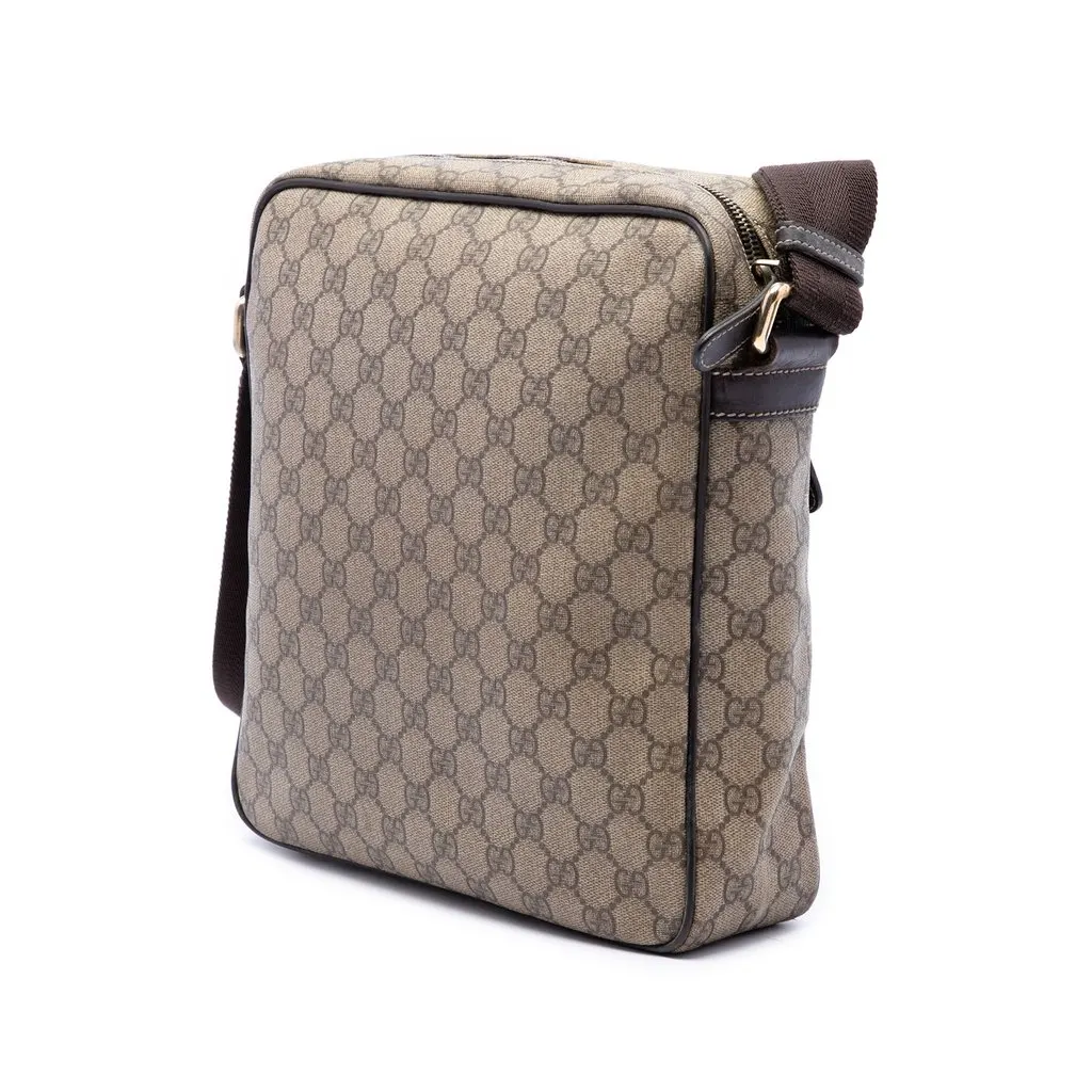 Gucci GG Supreme Crossbody Beige Canvas Very good - Back View