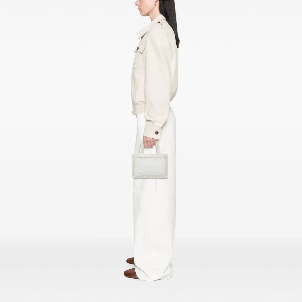 Dior Mini Embroidered Canvas Camouflage Book Tote White Very good - Box View