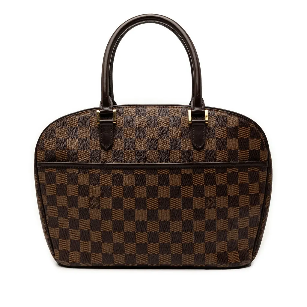 Louis Vuitton Damier Ebene Sarria Horizontal Brown Good - Front View