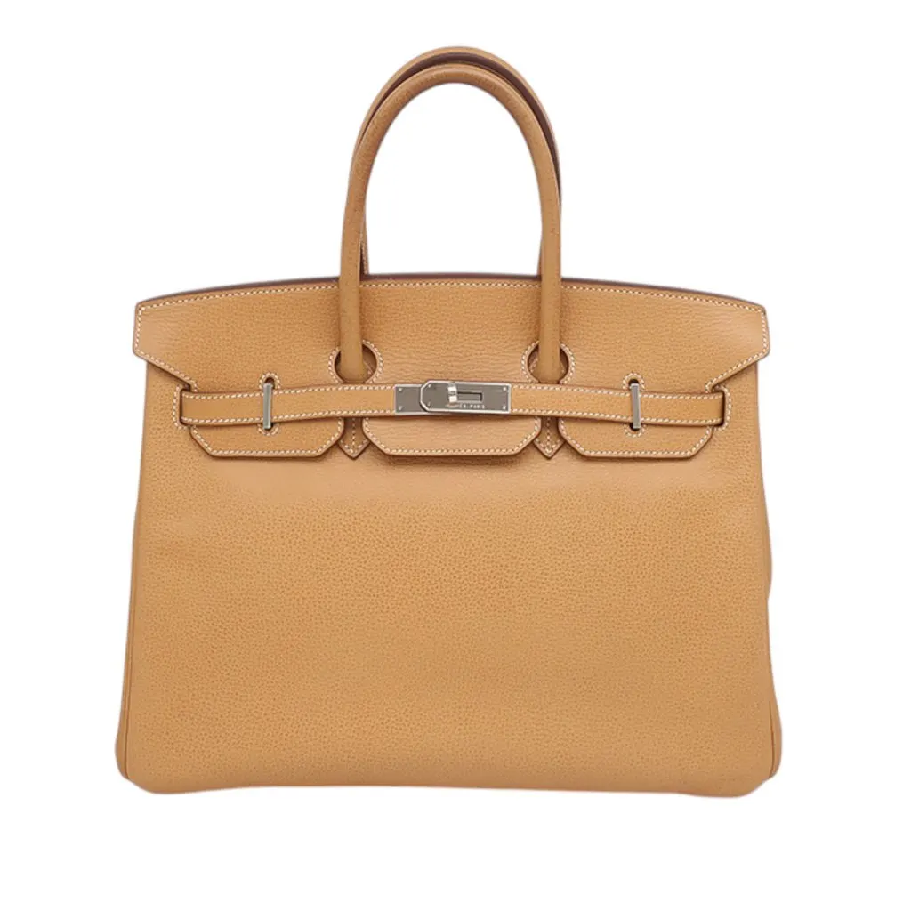 Hermès Togo Birkin Retourne 35 Brown Leather Very good - Front View