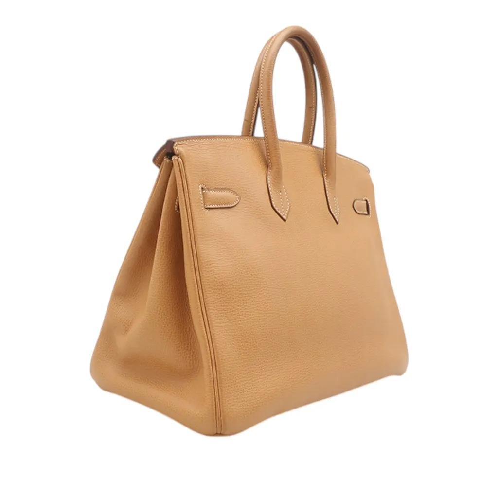 Hermès Togo Birkin Retourne 35 Brown Leather Very good - Back View