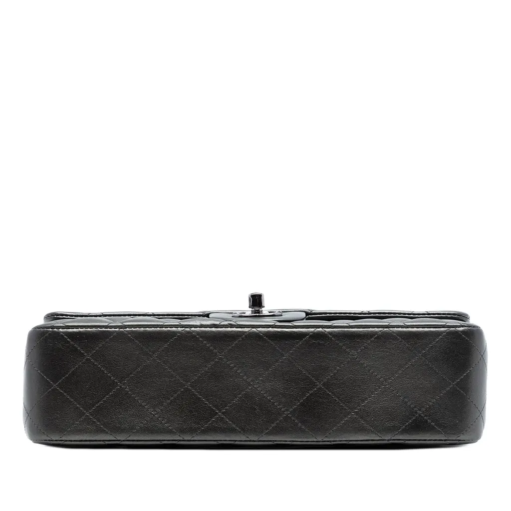 Chanel Medium Classic Lambskin So Black Double Flap Black Leather Very good - Inside View