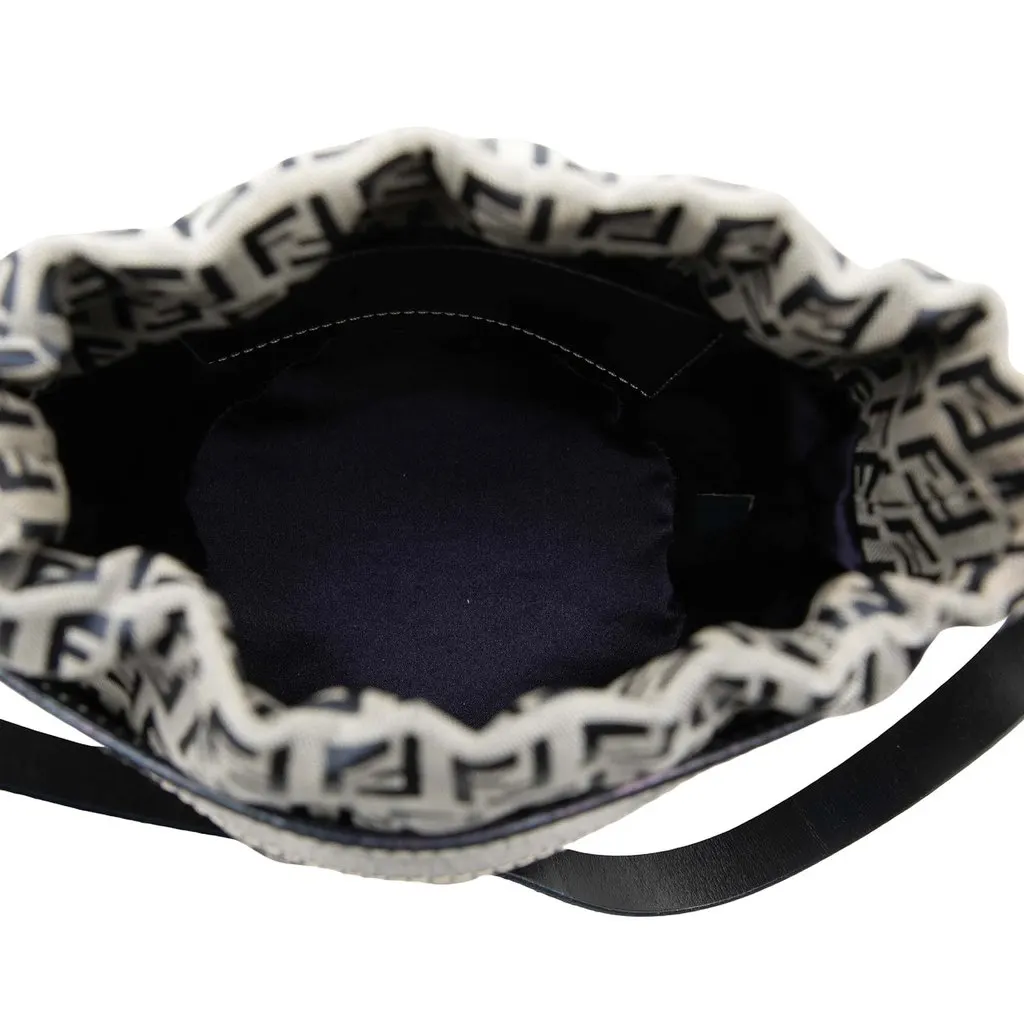 Fendi Zucchino Canvas Bucket Bag MultiColor Very good - Model View