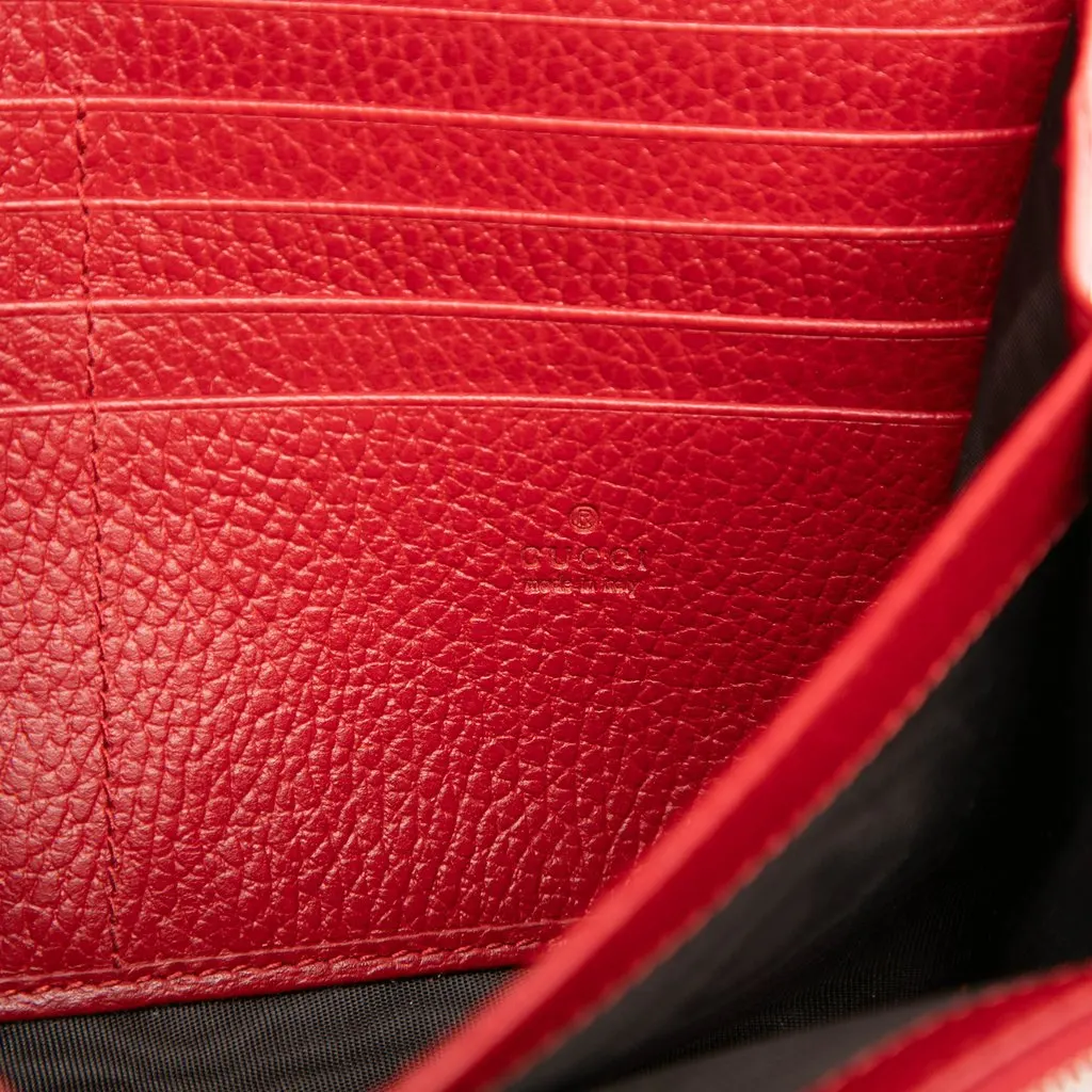 Gucci Calfskin Dionysus Wallet on Chain Red Leather Very good - Box View
