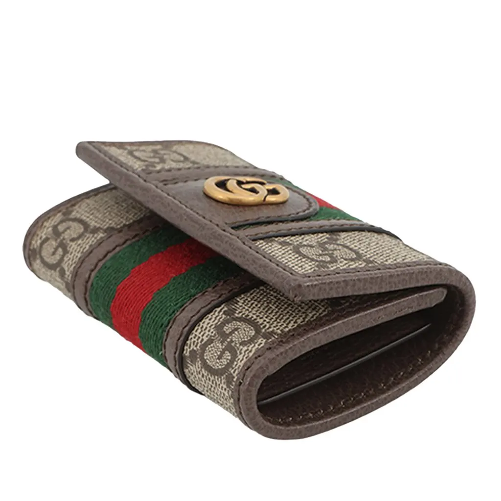 Gucci GG Supreme Web Ophidia Key Case Beige Very good - Inside View