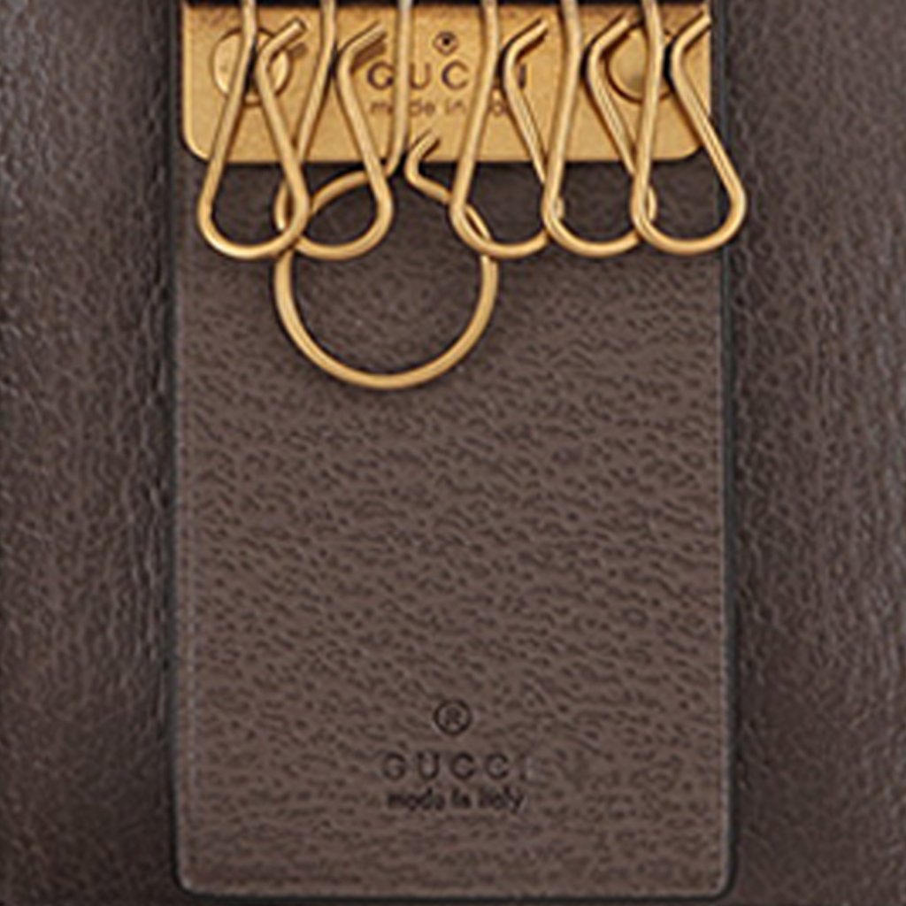 Gucci GG Supreme Web Ophidia Key Case Beige | Pre-Owned Duba