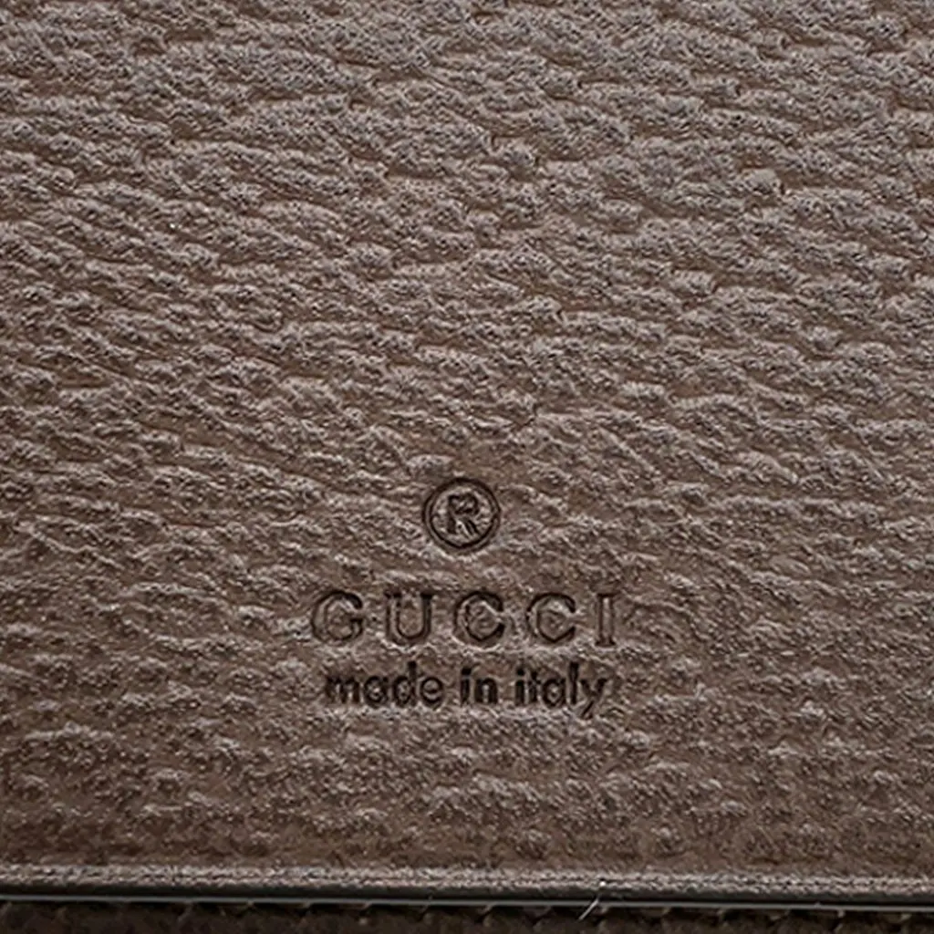 Gucci GG Supreme Web Ophidia Key Case Beige Very good - Box View