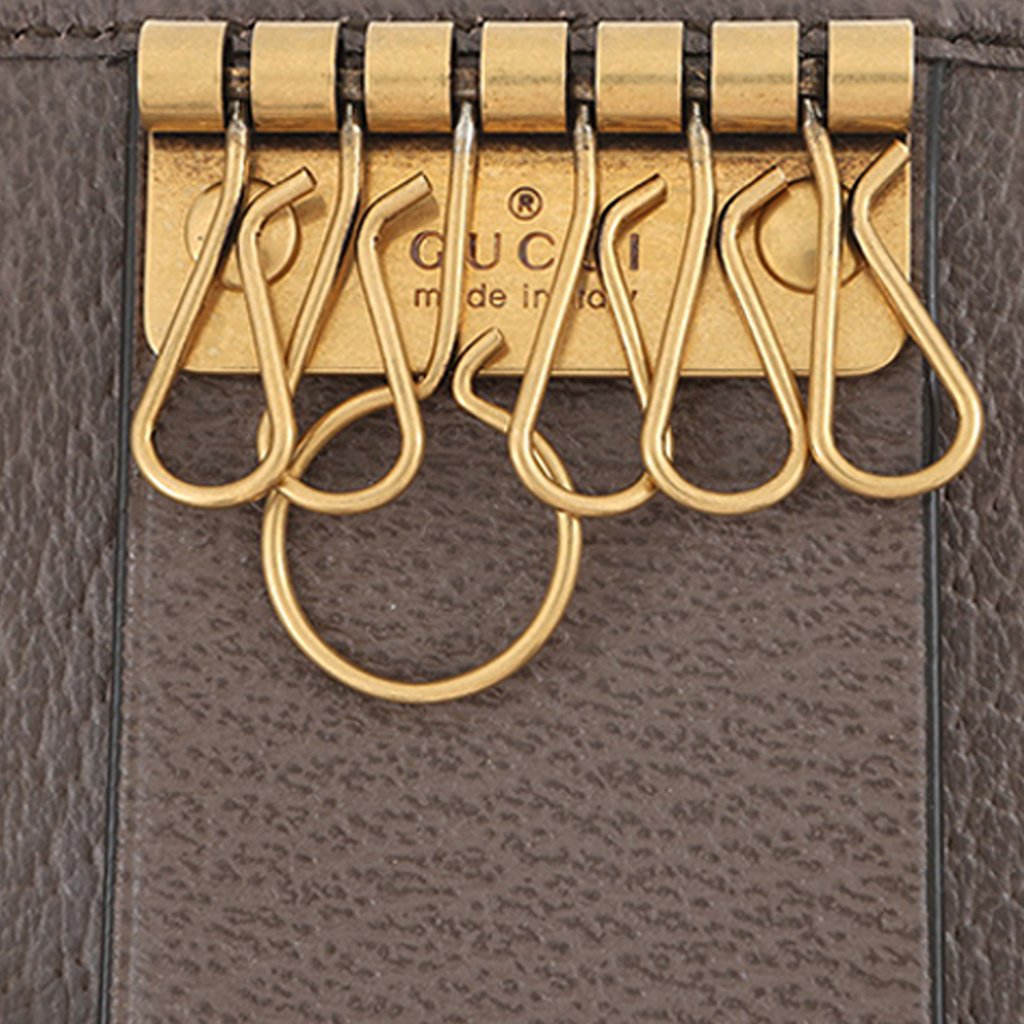 Gucci GG Supreme Web Ophidia Key Case Beige | Pre-Owned Duba