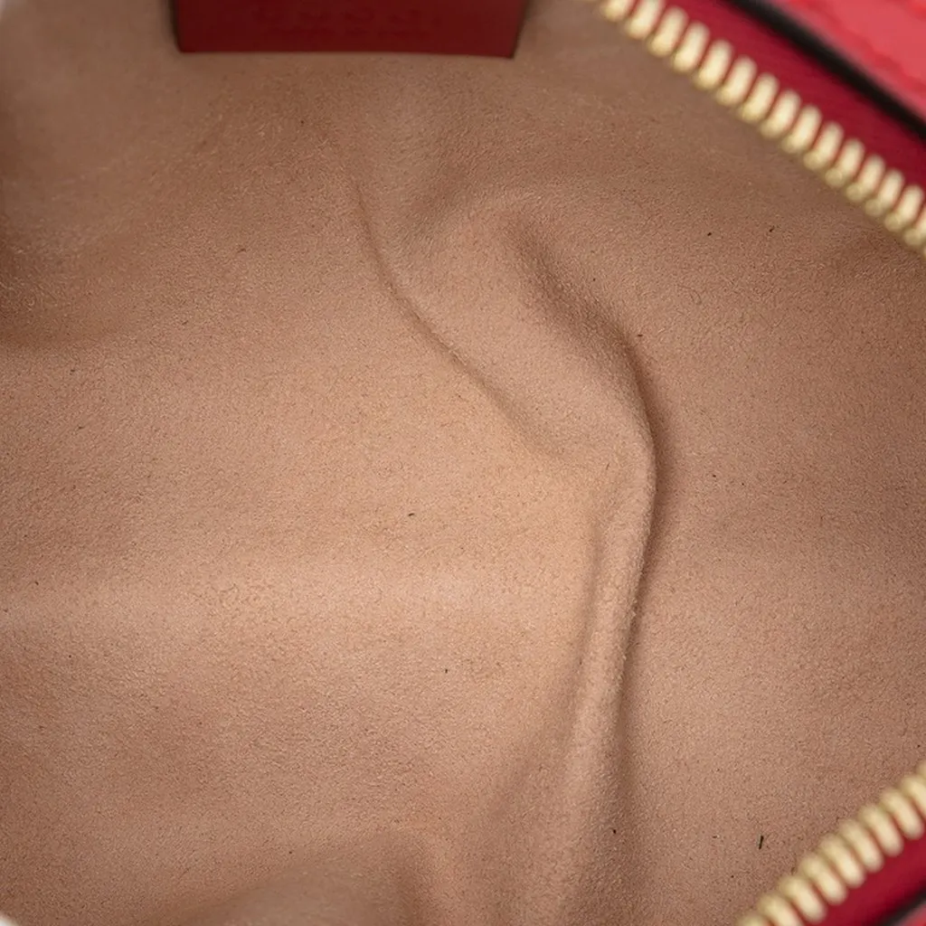 Gucci Mini GG Supreme Blooms Boston Bag Beige Very good - Model View