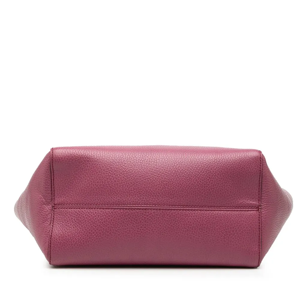 Gucci Medium Dollar Calfskin Swing Tote Purple Leather Very good - Inside View