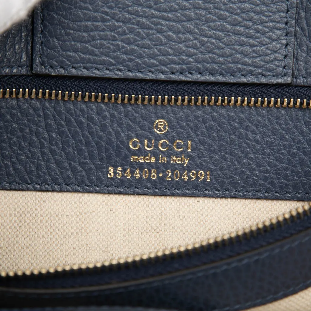 Gucci Medium Dollar Calfskin Swing Tote Purple Leather Very good - Box View