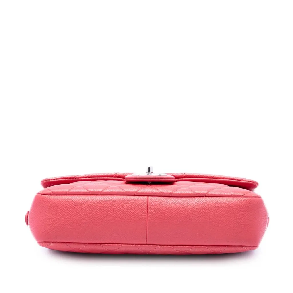 Chanel Medium Quilted Caviar Easy Flap Pink Leather Very good - Inside View