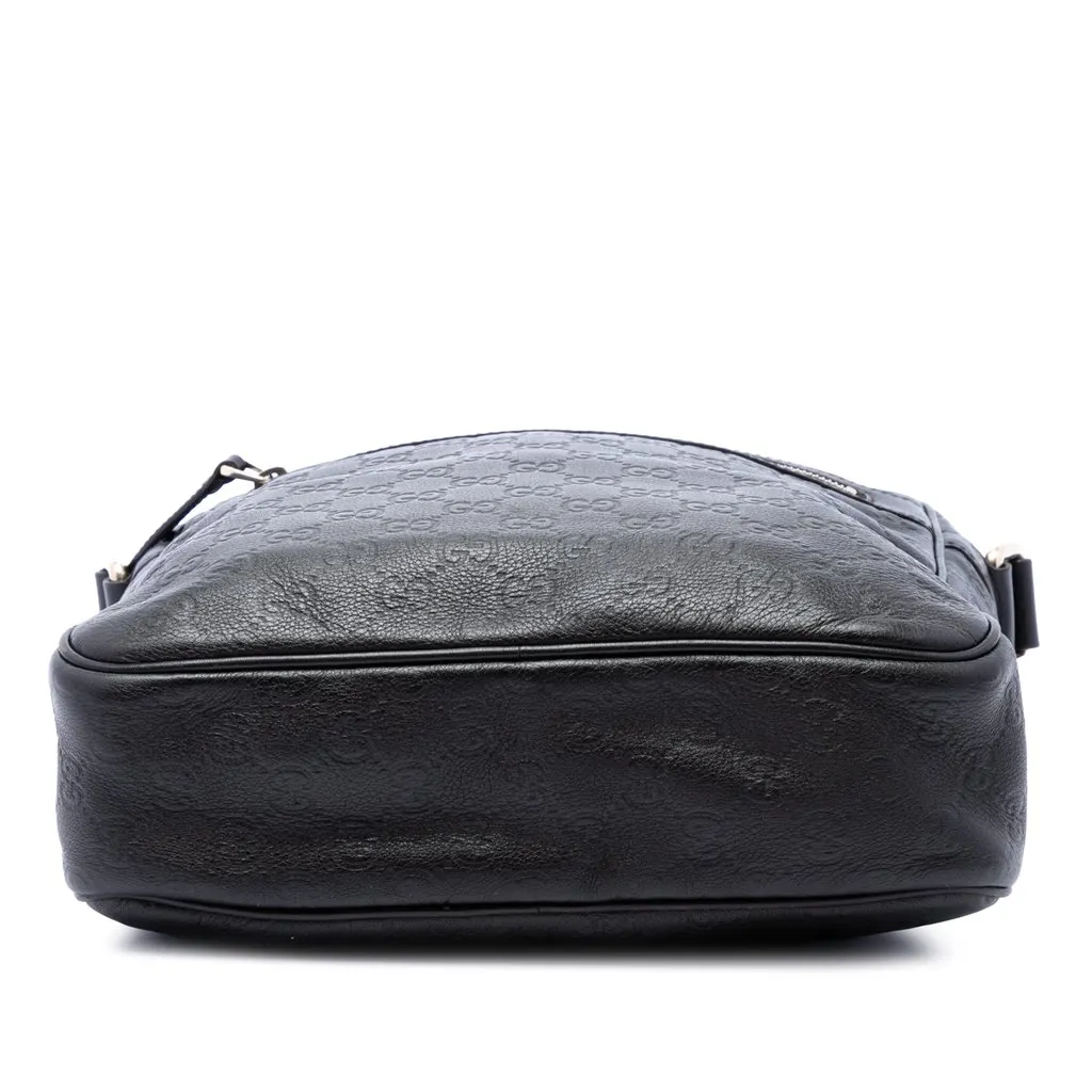 Gucci Guccissima Crossbody Brown Leather Good - Inside View