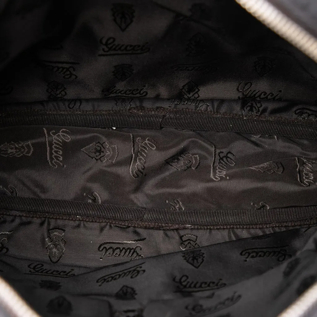 Gucci Guccissima Crossbody Brown Leather Good - Model View