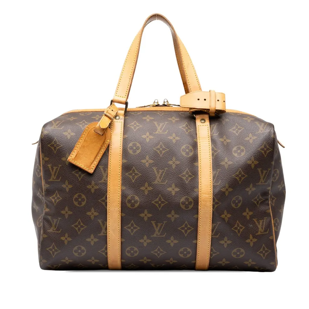 Louis Vuitton Monogram Sac Souple 35 Brown Canvas Good - Front View