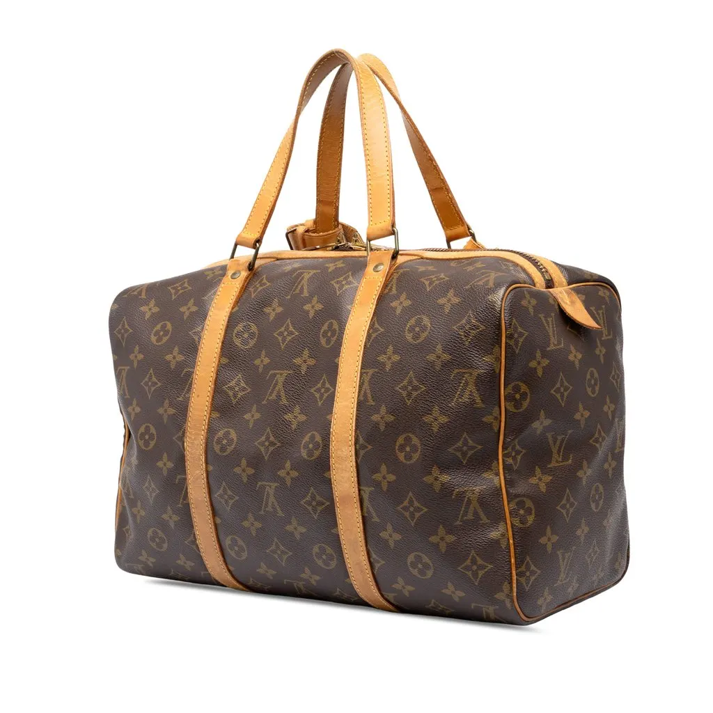 Louis Vuitton Monogram Sac Souple 35 Brown Canvas Good - Back View