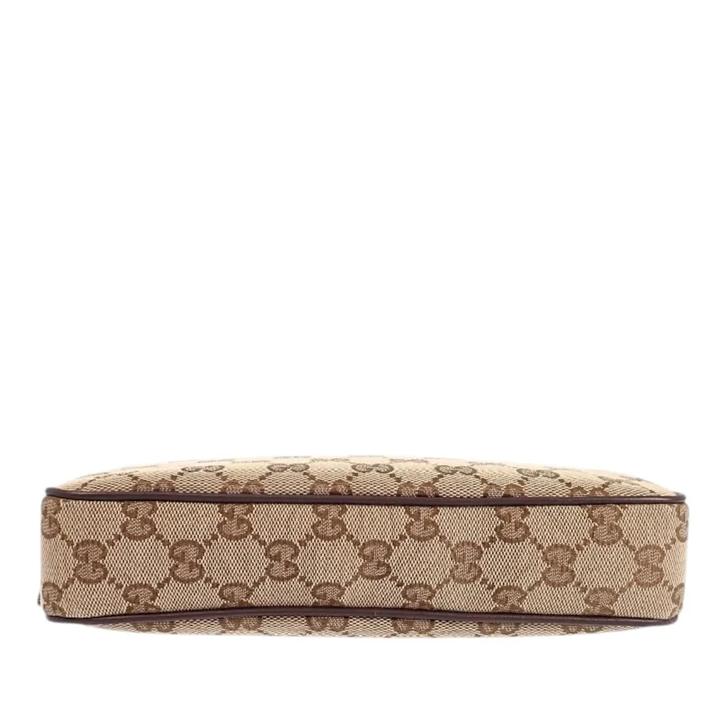 Gucci Small GG Canvas Web Crossbody Beige Canvas Very good - Inside View