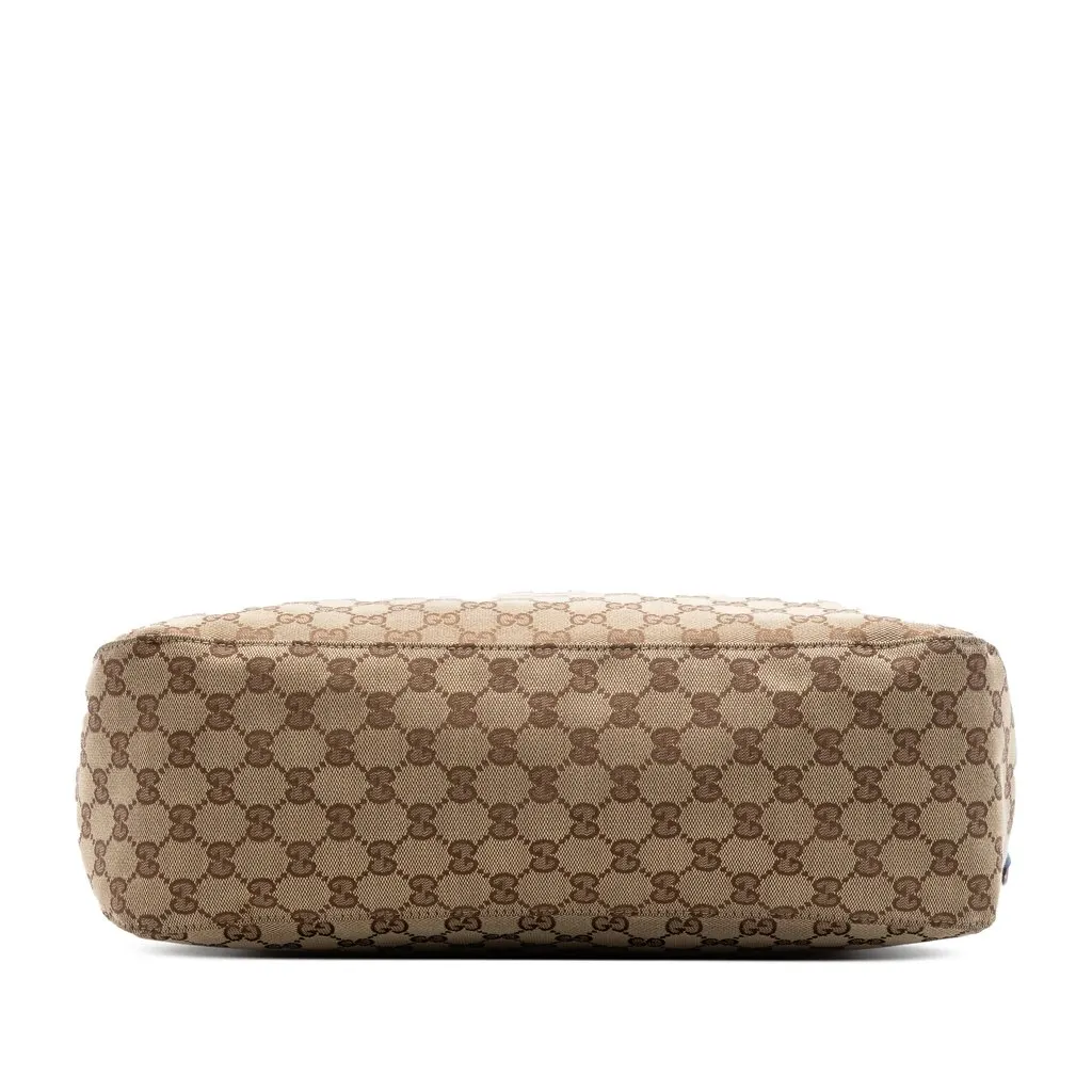Gucci Large GG Canvas Icon Bit Satchel Beige Very good - Inside View