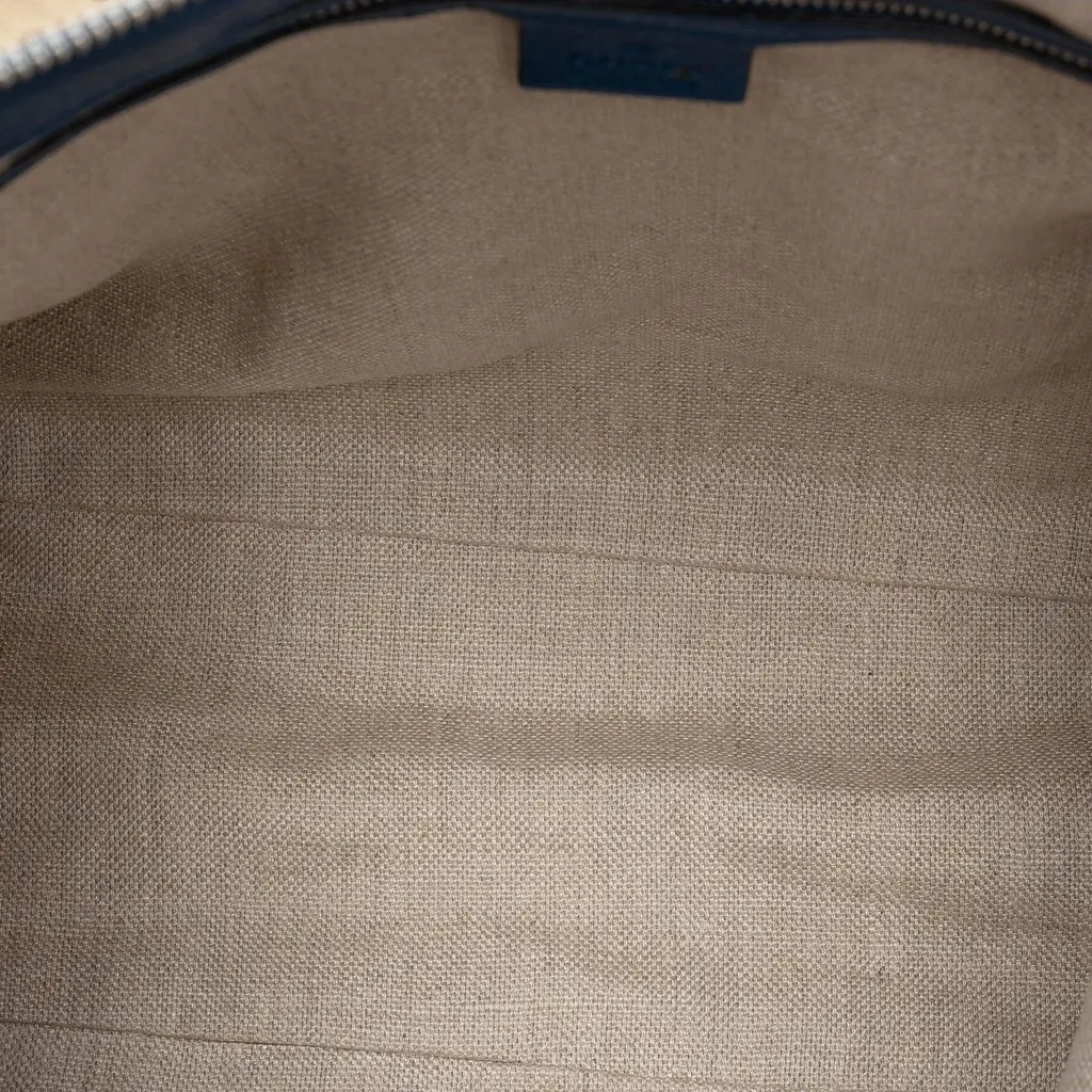 Gucci Large GG Canvas Icon Bit Satchel Beige Very good - Model View