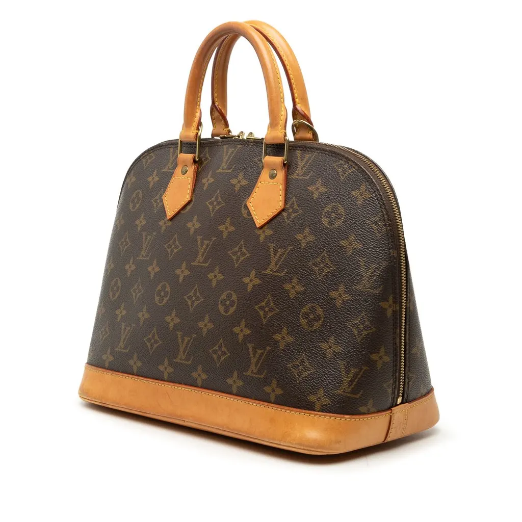 Louis Vuitton Monogram Alma PM Brown Very good - Back View
