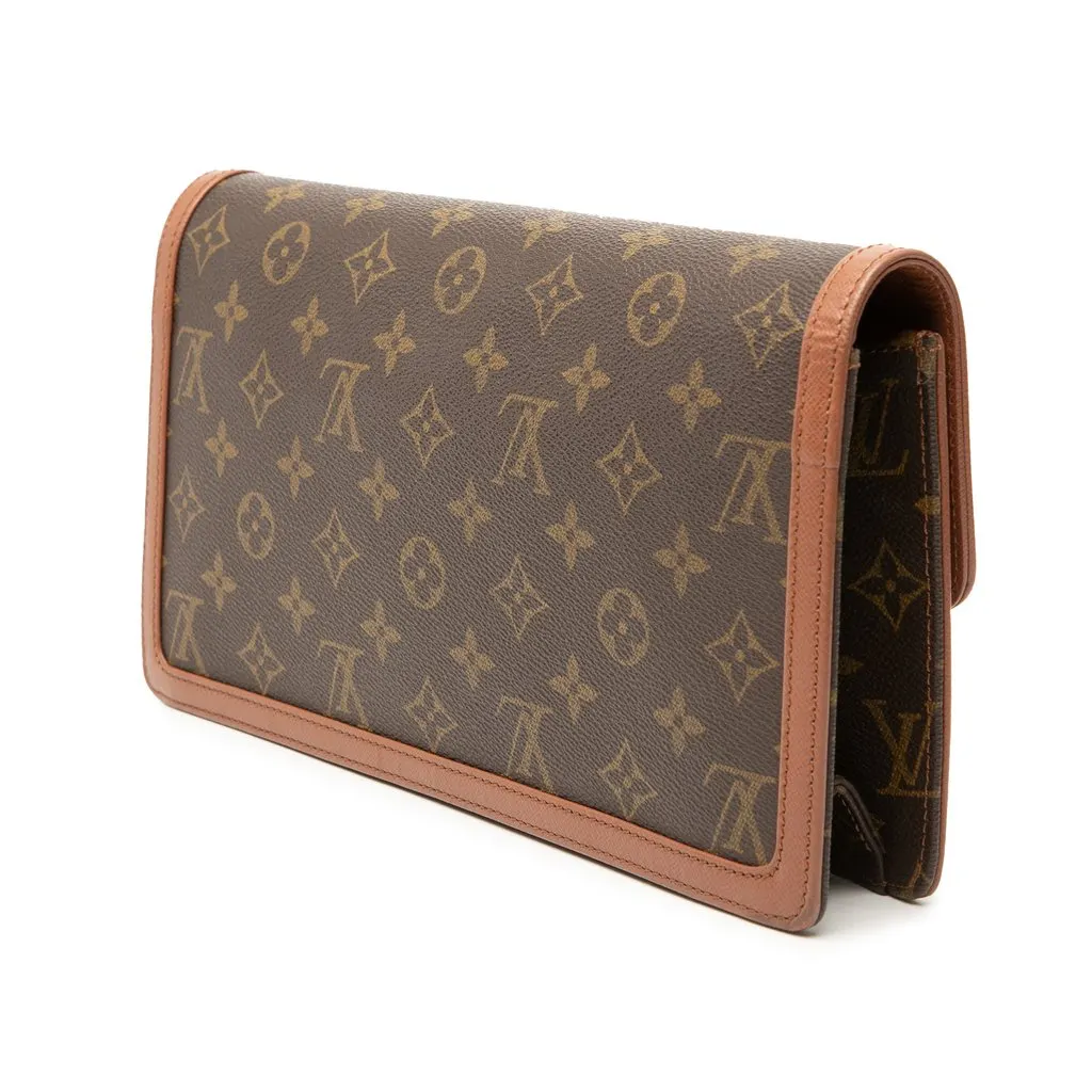 Louis Vuitton Monogram Pochette Dame GM Brown Very good - Back View