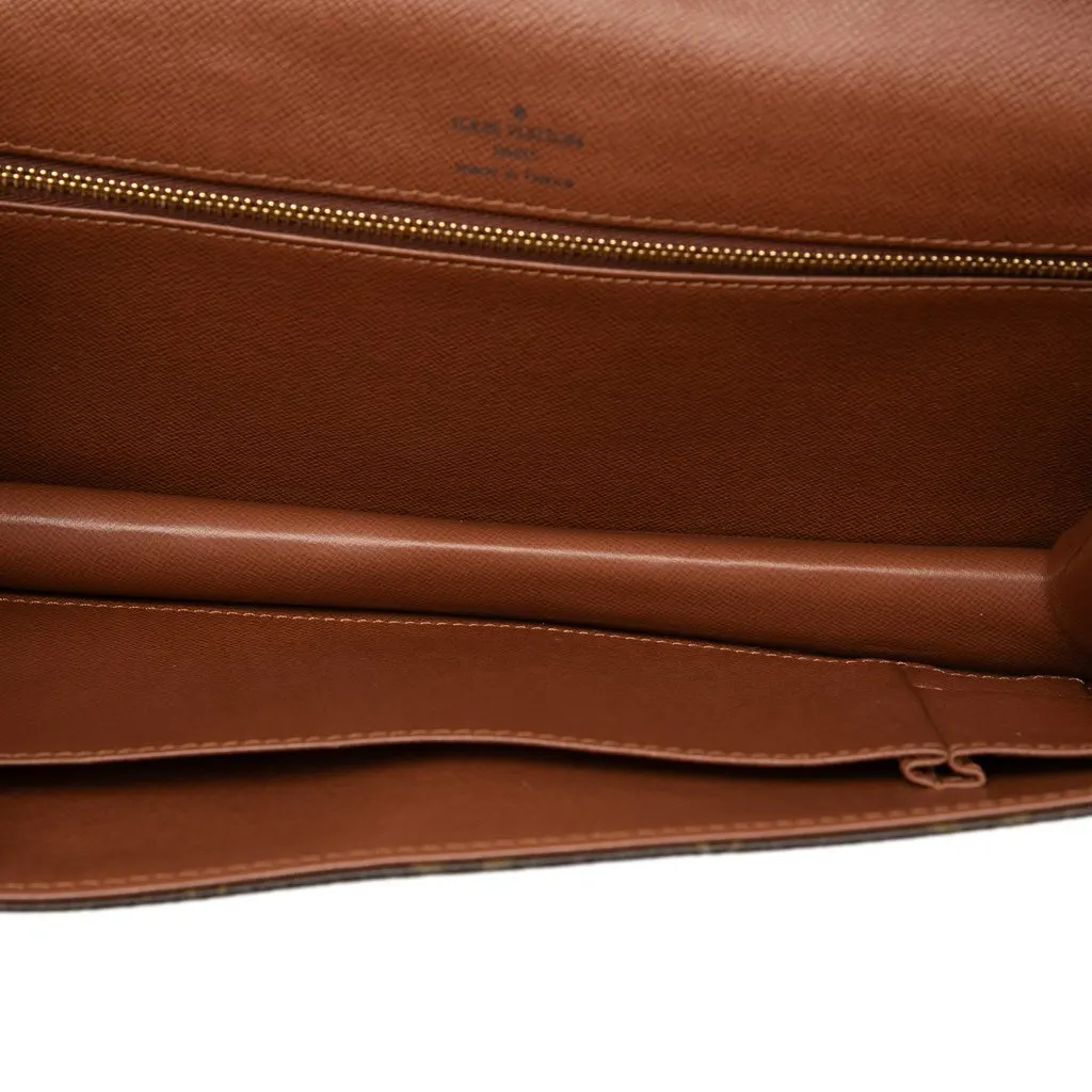 Louis Vuitton Monogram Pochette Dame GM Brown Very good - Model View