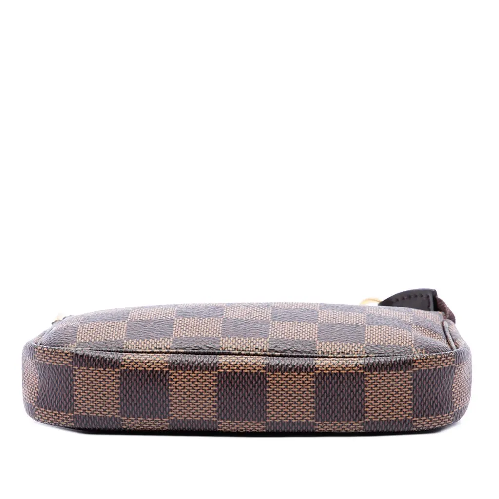 Louis Vuitton Damier Ebene Mini Pochette Accessoires Brown Canvas Very good - Inside View